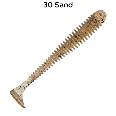 Силикон. приманки Crazy Fish Vibro Worm 3.  11-75-30-6