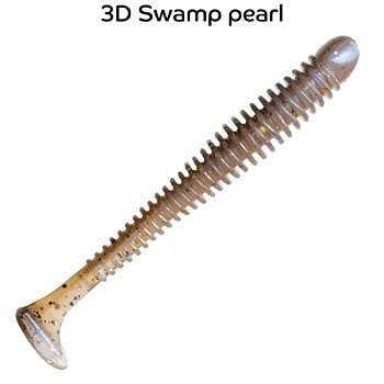 Силикон. приманки Crazy Fish Vibro Worm 3.  11-75-3d-6