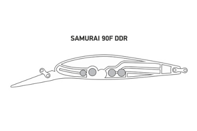 Воблер LureMax SAMURAI 90F DDR-043 13гр. плавающий