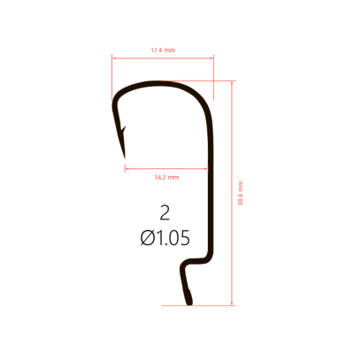 Крючки Saikyo BS-3324 BN № 2 (10шт.)