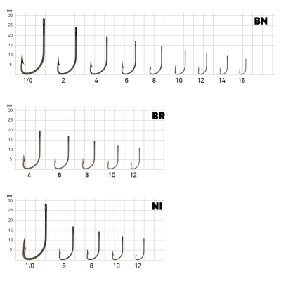Крючки Saikyo KH-11004 CRYSTAL BN № 8 (10шт.)