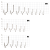 Крючки Saikyo KH-11004 CRYSTAL BN № 8 (10шт.)