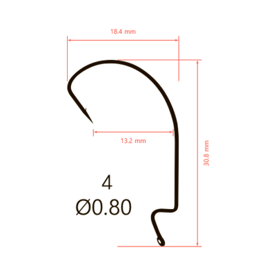 Крючки Saikyo BS-2315 BN № 4 (10шт.)