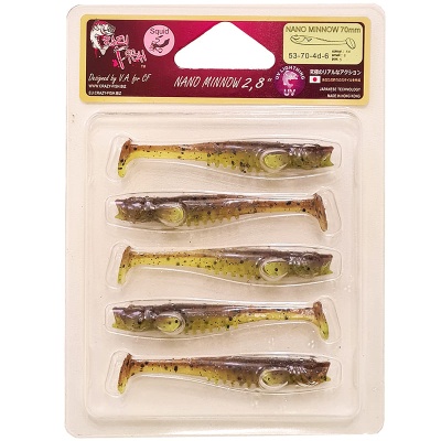 Силикон. приманки Crazy Fish NANO MINNOW 2.8  53-70-4d-6