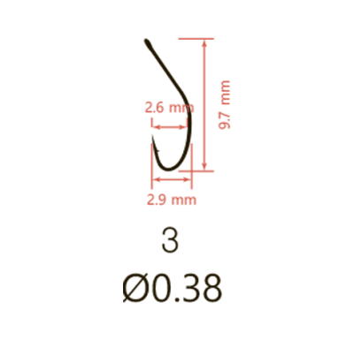 Крючки Saikyo KH-10074 BN AKITA KITSUNE №3 (10шт.)