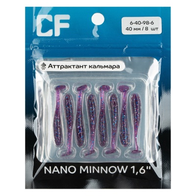 Силикон. приманки Crazy Fish NANO MINNOW 1.6  6-40-98-6 