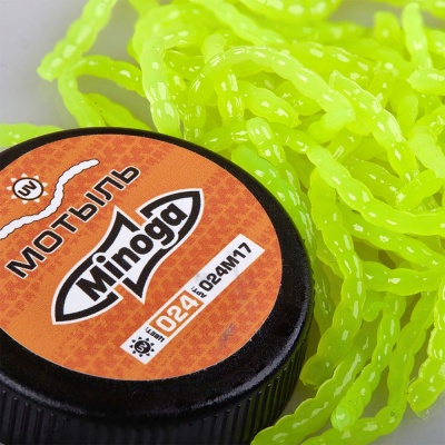 Мотыль 1,7" 43мм цвет 024