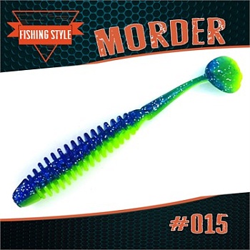MORDER 3.7" (94мм) уп.6шт. #015 DARK BLUE LIME