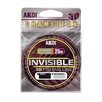 Леска AKKOI INVISIBLE 3D 100m chameleon 0.14mm 