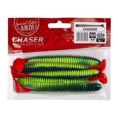 Силиконовая приманка AKKOI CHASER 100mm SC34