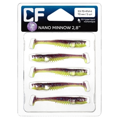 Силикон. приманки Crazy Fish NANO MINNOW 2.8  53-70-41d-6