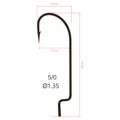 Крючки Saikyo BS-2311 BN № 5/0 (10шт.)
