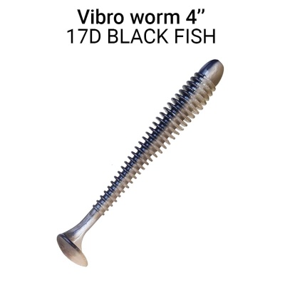 Силикон. приманки Crazy Fish Vibro Worm 4.  75-100-17d-6