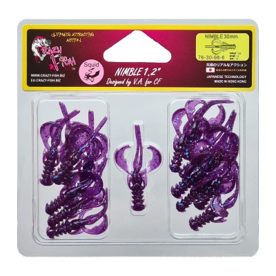 Силикон. приманки Crazy Fish Nimble 1.2  76-30-98-6