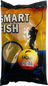 Прикормка Smart fish  / бисквит лещ (1 кг.)