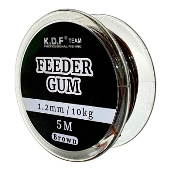 Фидерная резинка Feeder Gum 1,2мм 5м 10кг цв коричневый