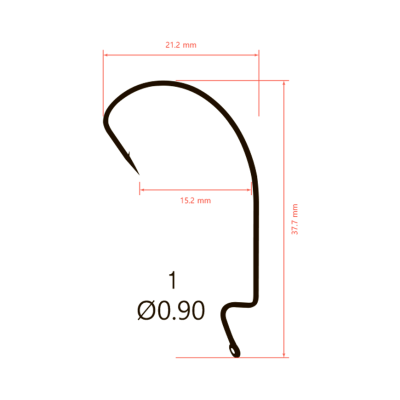 Крючки Saikyo BS-2315 BN № 1 (10шт.)
