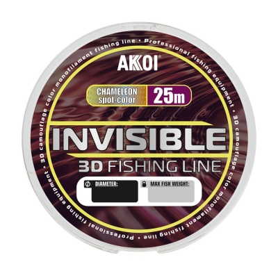 Леска AKKOI INVISIBLE 3D 100m chameleon 0.45mm 