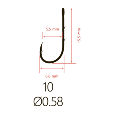 Крючки Saikyo KH-10121  BN № 10 (10шт.)