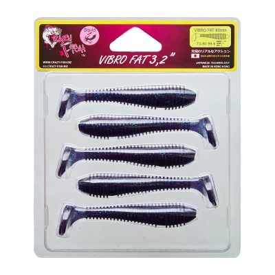 Силикон. приманки Crazy Fish Vibro Fat 3.2  73-80-99-6