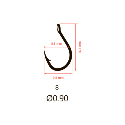 Крючки Saikyo KH-10085 SPECIAL FEEDER BN № 8 (10шт.)