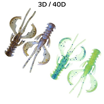 Силикон. приманки Crazy Fish Nimble 1.6  49-40-3d/40d-6