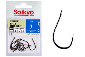 Крючки Saikyo KH-10091 BN CHINU BAIT HOLDER № 7 (10шт.)