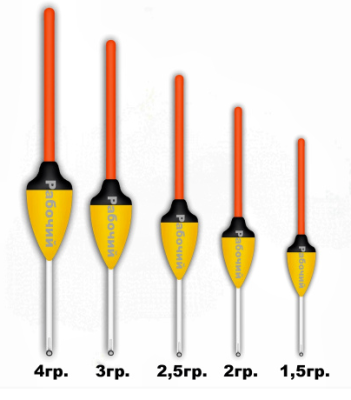 528  Поплавок из полиуретана " РАБОЧИЙ"  3гр. (10шт.)