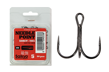 Крючки Saikyo тройн. 7001 BN № 5 (50 шт.)