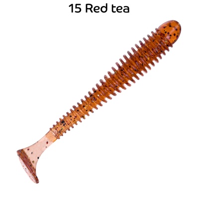 Силикон. приманки Crazy Fish Vibro Worm 3.  11-75-15-6