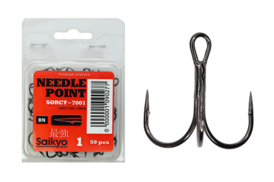 Крючки Saikyo тройн. 7001 BN № 1 (50 шт.)
