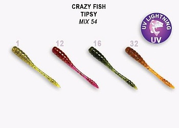 Силикон. приманки Crazy Fish TIPSY 2 9-50-M54-6