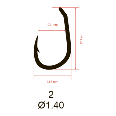 Крючки Saikyo KH-10098 CLEVER CARP BN № 2 (10шт.)