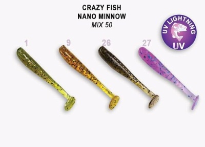Силикон. приманки Crazy Fish NANO MINNOW  6-40-M50-6 