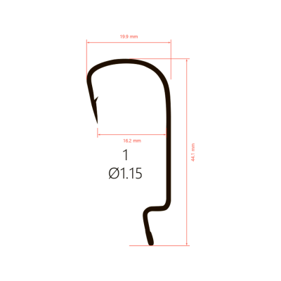 Крючки Saikyo BS-3324 BN № 1 (10шт.)