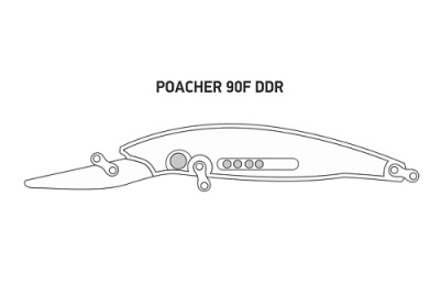 Воблер LureMax POACHER 90F DDR-028 12гр. плавающий