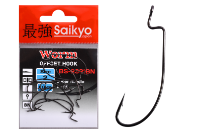 Крючки Saikyo BS-2331 Worm BN № 2 (10шт.)
