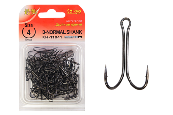 Крючки Saikyo двойн. Normal Shank KH-11041 № 4 BN (100шт.)