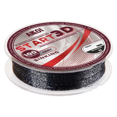 Леска AKKOI START 3D 100m grey 0.12mm