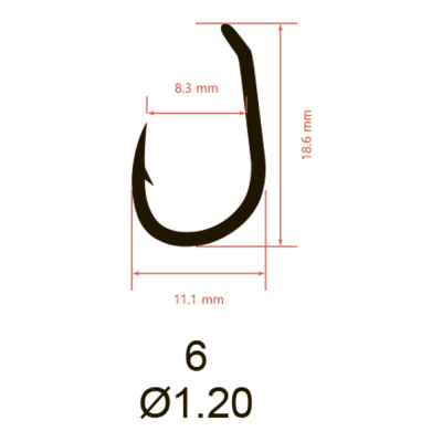 Крючки Saikyo KH-10098 CLEVER CARP ОL № 6 (10шт.)