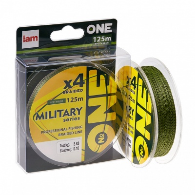 Плетеный шнур №ONE MILITARY X4-125 d0.16