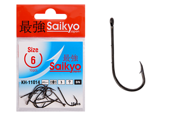 Крючки Saikyo KH-11014 BAIT HOLDER BN № 6 (10шт.)