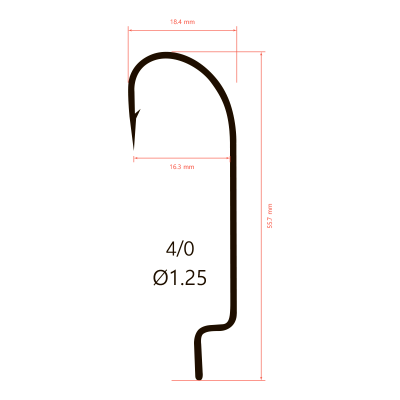 Крючки Saikyo BS-2311 BN № 4/0 (10шт.)